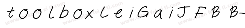 toolboxLeiGaiJFB B字体转换